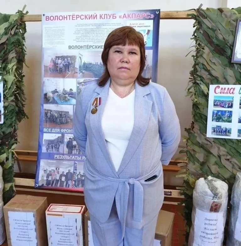Волонтер И.Г. Гумерова. Авторын колтымо фото.